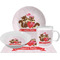 Racoon Couple Dinner Set - 4 Pc (Personalized)