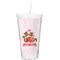 Chipmunk Couple Double Wall Tumbler with Straw (Personalized)
