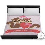 Chipmunk Couple Duvet Cover - King (Personalized)