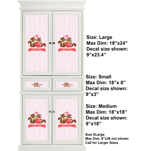 Racoon Couple Full Cabinet (Show Sizes)