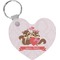 Racoon Couple Heart Keychain (Personalized)
