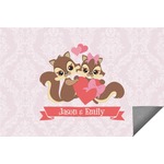 Chipmunk Couple Indoor / Outdoor Rug - 8'x10' (Personalized)