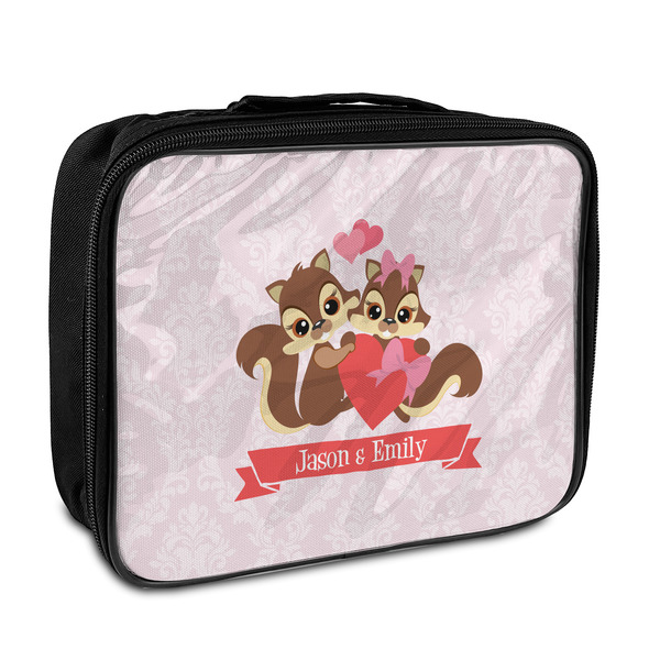 Custom Chipmunk Couple Insulated Lunch Bag (Personalized)