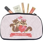 Chipmunk Couple Makeup / Cosmetic Bag - Medium (Personalized)