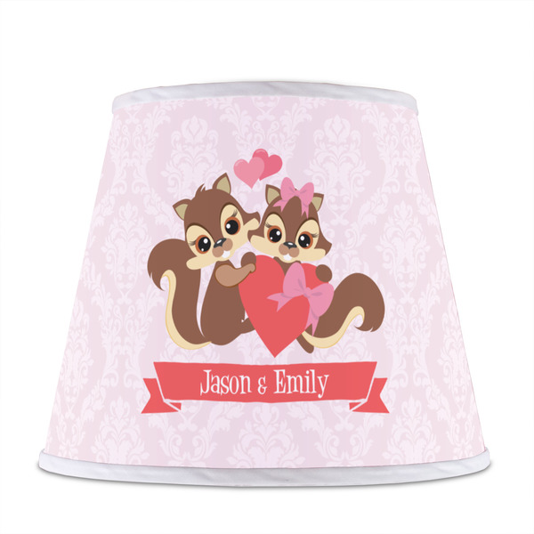 Chipmunk Couple Poly Film Empire Lampshade - Front View