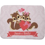 Chipmunk Couple Memory Foam Bath Mat - 48"x36" (Personalized)