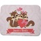 Chipmunk Couple Memory Foam Bath Mat - 48"x36" (Personalized)