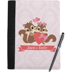 Chipmunk Couple Notebook Padfolio - Large w/ Couple's Names