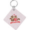 Chipmunk Couple Diamond Plastic Keychain w/ Couple's Names