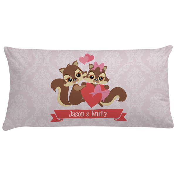 Custom Chipmunk Couple Pillow Case - King (Personalized)