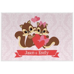 Chipmunk Couple Laminated Placemat w/ Couple's Names