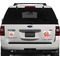 Racoon Couple Personalized Square Car Magnets on Ford Explorer