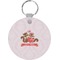 Chipmunk Couple Round Plastic Keychain (Personalized)