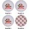 Racoon Couple Set of Appetizer / Dessert Plates (Approval)