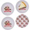 Racoon Couple Set of Appetizer / Dessert Plates