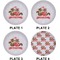 Racoon Couple Set of Lunch / Dinner Plates (Approval)
