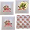 Chipmunk Couple Set of 4 Glass Square Lunch / Dinner Plate 9.5" (Personalized)