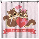 Chipmunk Couple Shower Curtain (Personalized)