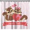 Racoon Couple Shower Curtain (Personalized)