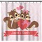 Chipmunk Couple Shower Curtain (Personalized)