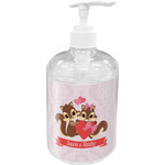 Chipmunk Couple Acrylic Soap & Lotion Bottle (Personalized)