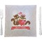 Chipmunk Couple Glass Square Lunch / Dinner Plate 9.5" (Personalized)