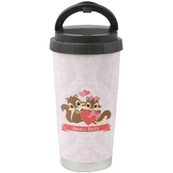 Chipmunk Couple Stainless Steel Coffee Tumbler (Personalized)