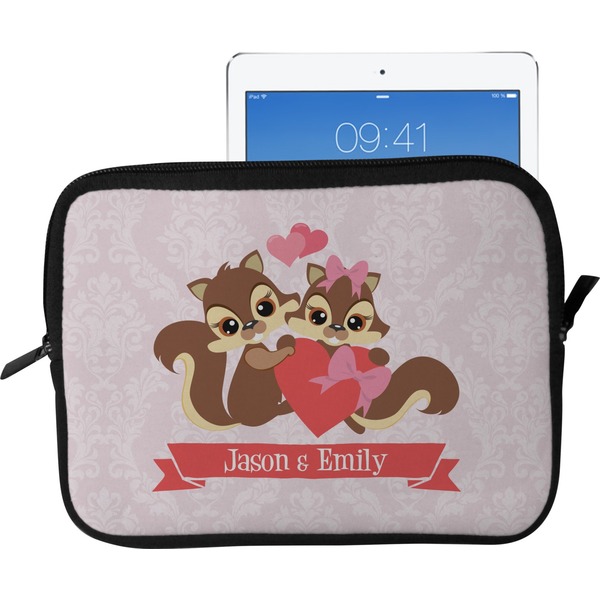 Racoon Couple Tablet Sleeve (Medium)
