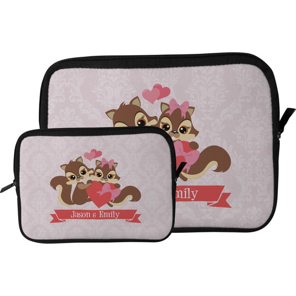 Racoon Couple Tablet Sleeve (Size Comparison)