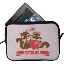 Chipmunk Couple Tablet Case / Sleeve (Personalized)