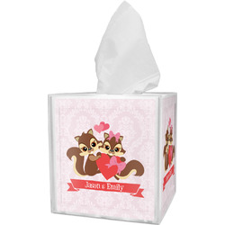 Chipmunk Couple Tissue Box Cover (Personalized)