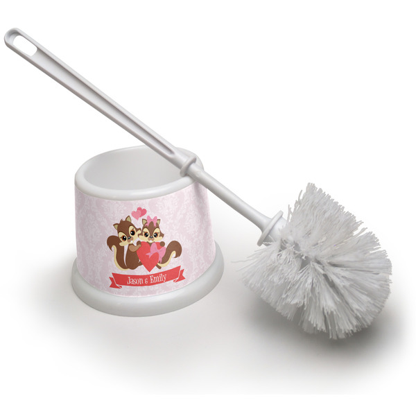 Custom Chipmunk Couple Toilet Brush (Personalized)