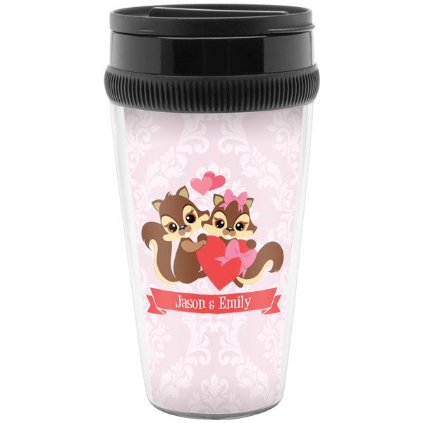 Custom Chipmunk Couple Acrylic Travel Mug without Handle (Personalized)
