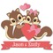 Racoon Couple Wall Graphic Decal