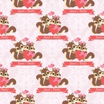 Chipmunk Couple Wallpaper & Surface Covering (Water Activated 24"x 24" Sample)