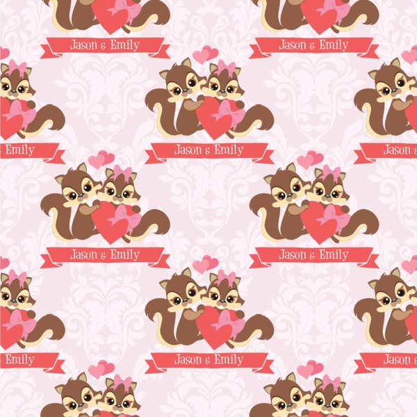 Racoon Couple Wallpaper Square