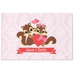 Chipmunk Couple Woven Mat (Personalized)