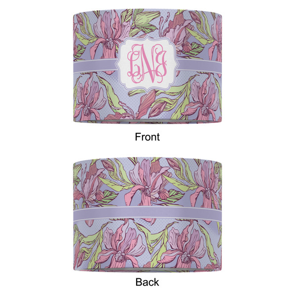 Orchids 12" Drum Lampshade - APPROVAL (Fabric)