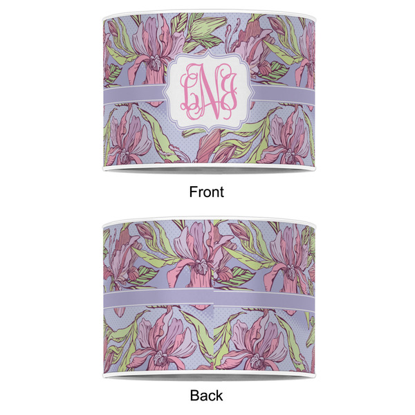 Orchids 12" Drum Lampshade - APPROVAL (Poly Film)