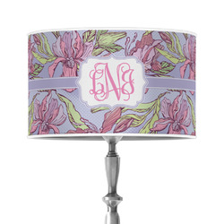 Orchids 12" Drum Lamp Shade - Poly-film (Personalized)