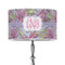 Orchids 12" Drum Lamp Shade - Poly-film (Personalized)