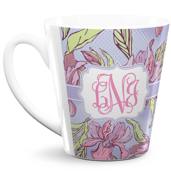 Custom Orchids 12 Oz Latte Mug (Personalized)
