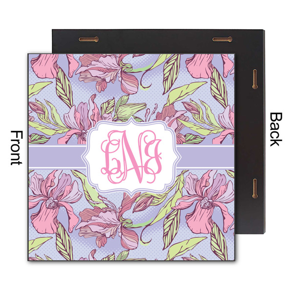 Orchids 12x12 Wood Print - Front & Back View