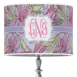 Orchids 16" Drum Lamp Shade - Poly-film (Personalized)