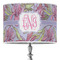 Orchids 16" Drum Lampshade - ON STAND (Poly Film)