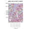 Orchids 2'x3' Indoor Area Rugs - Size Chart