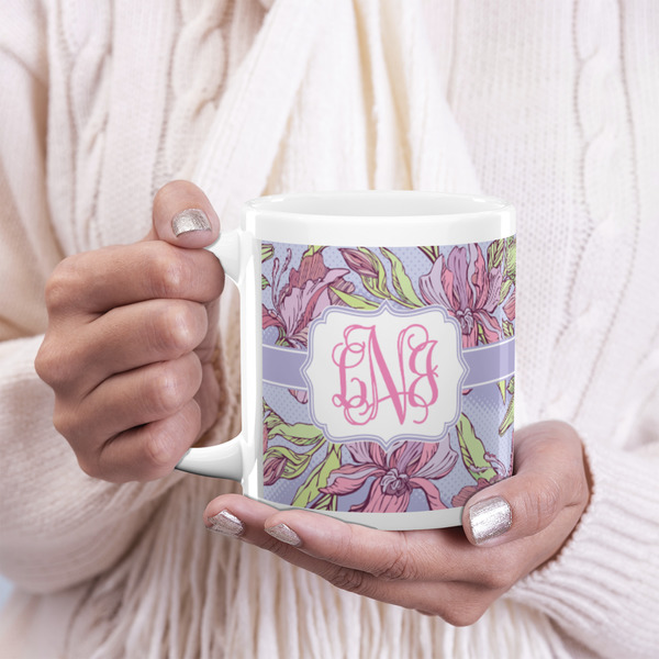 Orchids 20oz Coffee Mug - LIFESTYLE