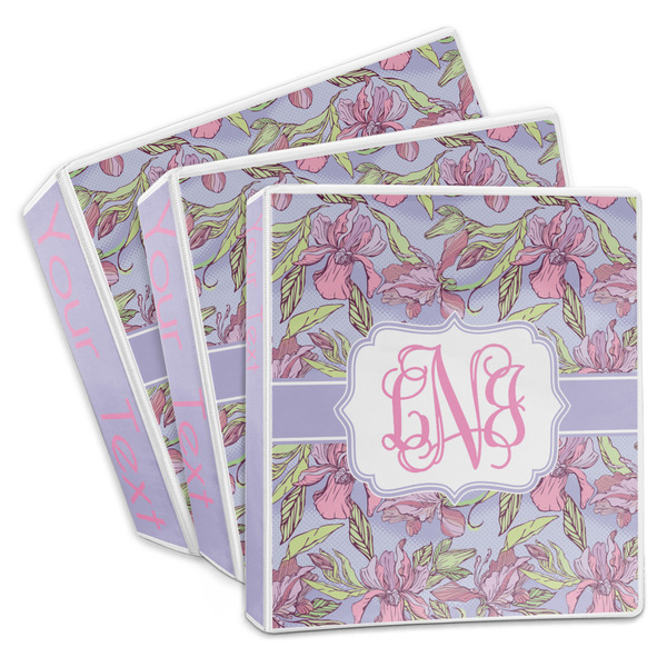 Custom Orchids 3-Ring Binder (Personalized)