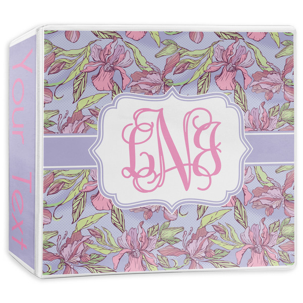 Custom Orchids 3-Ring Binder - 3 inch (Personalized)