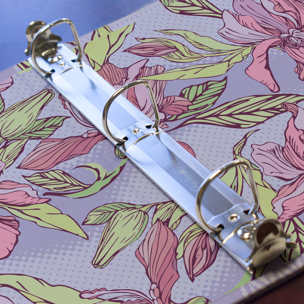 Orchids 3 Ring Binders - Full Wrap - 1" - DETAIL
